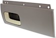 Rear, Driver Side Interior Door Handle, Gray Bezel with Chrome/Gold Lever, Without Door Lock Hole, Heater and Memory Switch Hole, 8 Cyl., 4.6L Engine