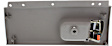 Rear, Driver Side Interior Door Handle, Gray Bezel with Chrome/Gold Lever, Without Door Lock Hole, Heater and Memory Switch Hole, 8 Cyl., 4.6L Engine