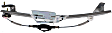 Rear, Driver Side Window Regulator, Power, 8 Cyl., 4.6L Engine