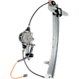 Rear, Driver Side Power Window Regulator, With Motor