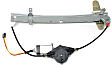 Rear, Driver Side Power Window Regulator, With Motor