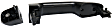 2018 Toyota 4Runner - Rear, Driver or Passenger Side Primed Exterior Door Handle, Without Key Hole