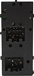 Front, Driver Side Window Switch, Black, 5-Button, 8 Cyl., 4.6L Engine