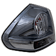 Driver Side, Outer Tail Light, with Bulb, Halogen, Clear Lens, Base Model