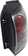 Passenger Side, Outer Tail Light, without Bulb, Halogen, Clear and Red Lens, Base Model