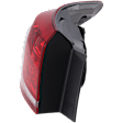 Driver Side, Outer Tail Light, without Bulb, Halogen, Clear and Red Lens, Base Model