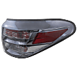 2012 Lexus RX350 - Passenger Side, Outer Halogen Tail Light, With bulb(s), Mounts On Quarter Panel, Canada Built Vehicle, OE Replacement