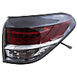 Passenger Side, Outer Tail Light, with Bulb, Halogen, Red Lens, 6 Cyl., 3.5L Engine, Canada Built Vehicle, CAPA CERTIFIED
