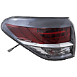 Driver Side, Outer Tail Light, with Bulb, Halogen, Red Lens, 6 Cyl., 3.5L Engine, Canada Built Vehicle, CAPA CERTIFIED