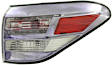 Passenger Side, Outer Tail Light, without Bulb, Halogen, Clear Lens, Base Model