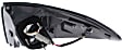 Driver Side, Outer Tail Light, without Bulb, Halogen, Clear Lens, Base Model