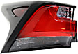 Driver Side, Outer Tail Light, with Bulb, LED, Clear and Red Lens