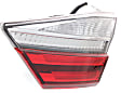 Passenger Side, Inner Tail Light, Halogen, With bulb(s), Mounts on Luggage Lid