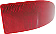 Rear, Passenger Side Bumper Reflector, CAPA Certified