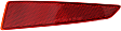 Rear, Passenger Side Bumper Reflector