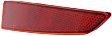 Rear, Passenger Side Bumper Reflector