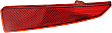 Rear, Passenger Side Bumper Reflector