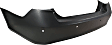 Rear Primed Bumper Cover, Base Model, 6 Cyl., 3.5L Engine, With Parking Aid Sensor Holes