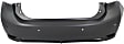 Rear Primed Bumper Cover, Base Model, 4 Cyl., 1.8L Engine, For Models Without F Sport Package, With Parking Aid Sensor Holes