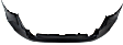 Rear Primed Bumper Cover, Without Parking Aid Sensor Holes and Molding Holes