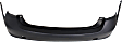 Rear Primed Bumper Cover, Without Parking Aid Sensor Holes, CAPA Certified
