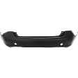 Rear Primed Bumper Cover, Without Parking Aid Sensor Holes, CAPA CERTIFIED