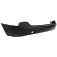 Rear Primed Bumper Cover, Without Parking Aid Sensor Holes, CAPA CERTIFIED