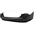 Rear Primed Bumper Cover, With Parking Aid Sensor Holes, CAPA Certified