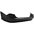 Rear Primed Bumper Cover, With Parking Aid Sensor Holes, CAPA Certified