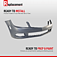 2011 Mercedes Benz C300 4Matic - Front Primed Bumper Cover, For Models Without AMG Styling Package, Headlight Washer Holes, Parktronic System and Daytime Running Light (DRL)