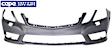 2012 Mercedes Benz E350 - Front Primed Bumper Cover, 4-Door, Wagon, For Models With AMG Styling Package, With Headlamp Washer and Without Parktronic, CAPA Certified