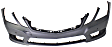 Front Primed Bumper Cover, Sedan/Wagon, With Parking Aid Sensor Holes, Without Headlight Washer Holes, For Models With AMG Styling Package, Except E63 Model