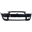 Front Primed Bumper Cover, Without Air Dam Holes and Chrome Grille, Standard Type, Except Evolution Model, CAPA Certified