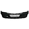 Front Textured Bumper Cover, Without Collision Warning, Headlight Washer, Park Sensor and Fog Light Holes, CAPA CERTIFIED