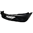 Front Textured Bumper Cover, Without Collision Warning, Headlight Washer, Park Sensor and Fog Light Holes, CAPA CERTIFIED