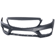 Front Primed Bumper Cover, Sedan, For Models With AMG Styling Package, With Parking Aid Sensor Holes, Except C63, CAPA Certified