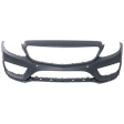Front Primed Bumper Cover, Sedan, For Models With AMG Styling Package, Without Surround View, With Parking Aid Sensor Holes, Except C63 Model