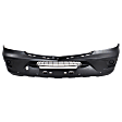 Front Textured Bumper Cover, With Parking Aid Sensor Holes, Without Collision Warning, Headlight Washer and Fog Light Holes, CAPA CERTIFIED