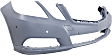 Front Primed Bumper Cover, 4Matic/Hybrid Models, 6 Cyl., 3.5L Engine, With Parking Aid Sensor Holes, For Models With Elegance Package, Without Headlight Washer Holes and AMG Styling Package