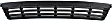 Front Bumper Grille, Black