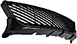 Sedan Front Bumper Grille, Black