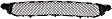 2008 Mercedes Benz C300 - Front, Center Bumper Grille, For Models With AMG Styling Package, Textured Black