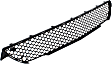 Front, Center Bumper Grille, Black