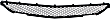 Front, Center Bumper Grille, Black