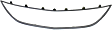 2011 Mazda CX-7 - Front Bumper Grille, Silver