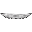 Front, Center Bumper Grille, Textured Black