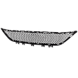 Front, Center Bumper Grille, Textured Black