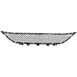 Front, Center Bumper Grille, Textured Black