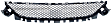Front, Center Bumper Grille, Textured Black