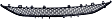Front, Center Bumper Grille, Textured Black, Base Model